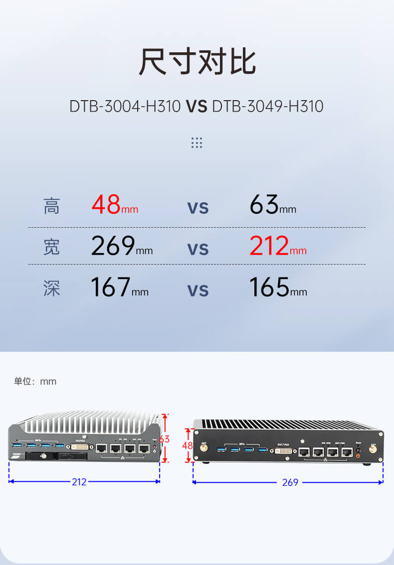 東田無風扇嵌入式工控機,環(huán)境監(jiān)測工業(yè)電腦,DT-3004-H310