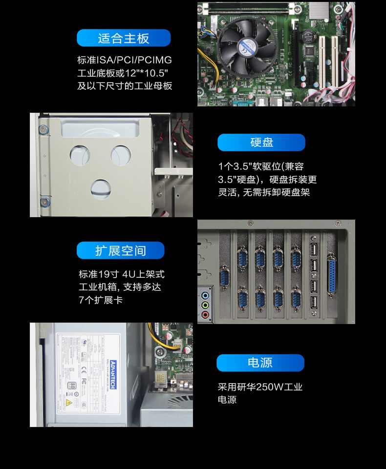 研華4U工控機(jī),上架式工控主機(jī),研華-IPC-610L