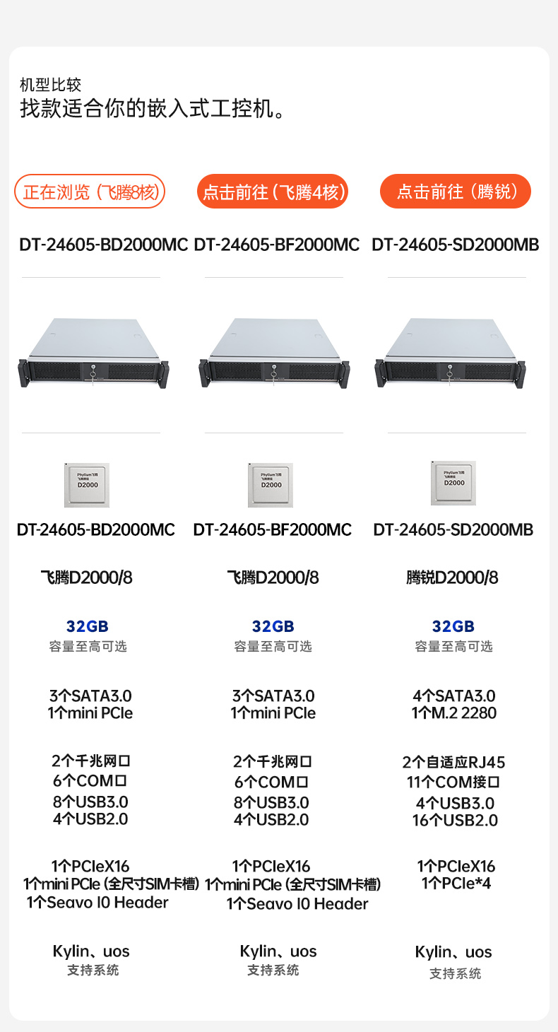 國產(chǎn)化工控機,飛騰D2000CPU,DT-24605-BD2000MC.jpg