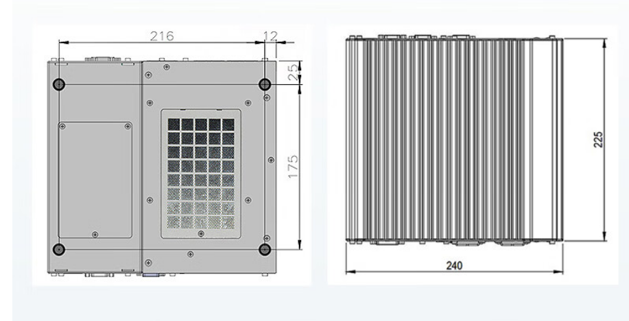 從中可以看出.DTB-3116-Q370的尺寸優(yōu)勢明顯，具有薄款機身，機內結構緊湊，占用空間小，節(jié)省為用戶更多空間。。與此同時這款工控機重量輕，攜帶、搬運便利。